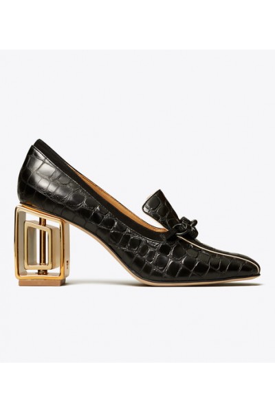 TORY BURCH - JESSA METAL-HEEL LOAFER PUMP